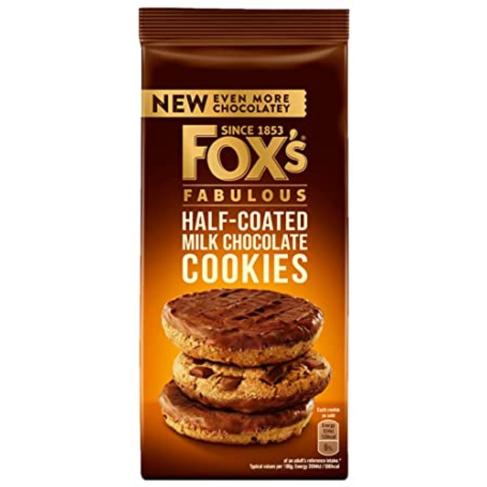 Fox's Fabulous Cookies - Half Coated Milk Chocolate