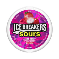 Thumbnail for Ice Breakers Sours Strawberry - Mixed Berry Flavored Mints