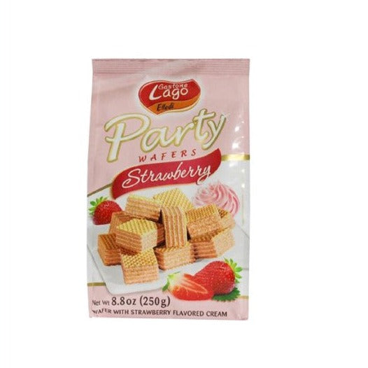 Lago Mini Party Wafers - Strawberry Cream