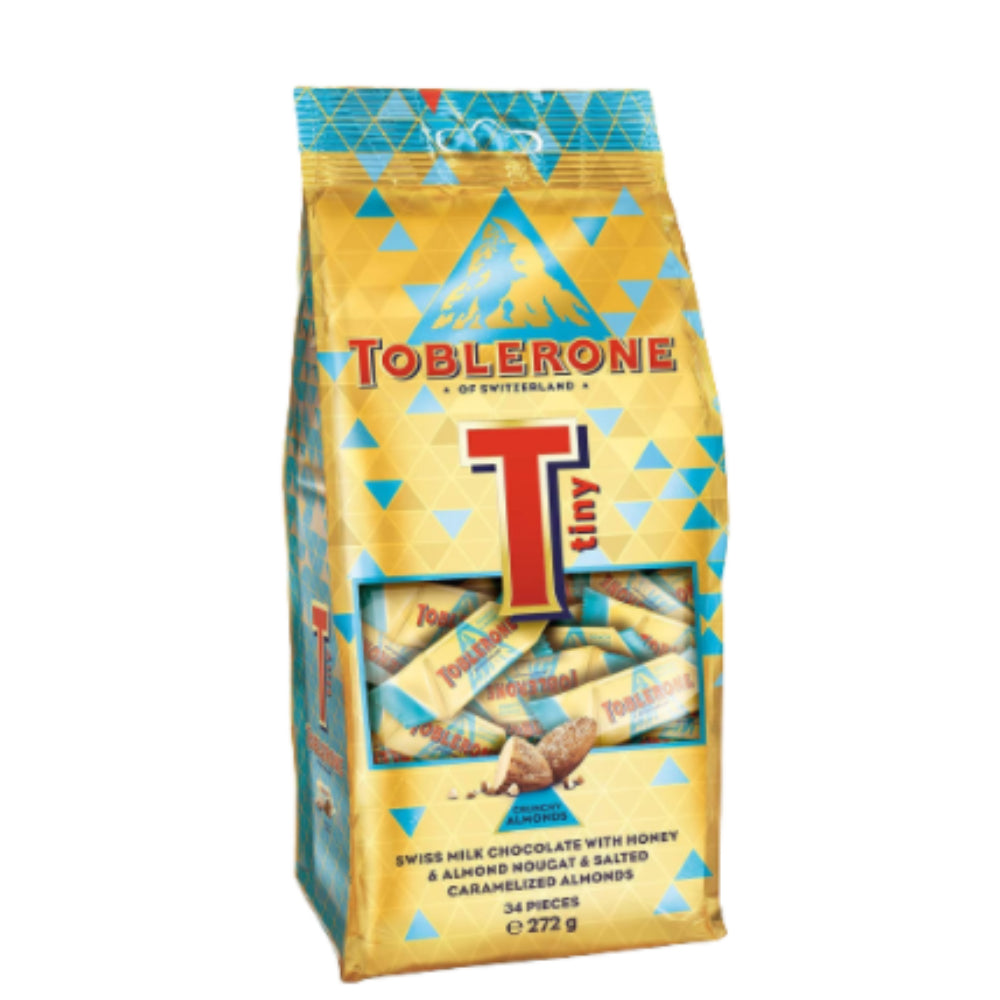 Toblerone Tiny Crunchy Almond Bag ( 34 pieces)